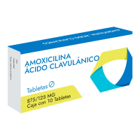 Amoxicilina, Ácido Clavulánico 875/125 Mg Con 10 Tabletas