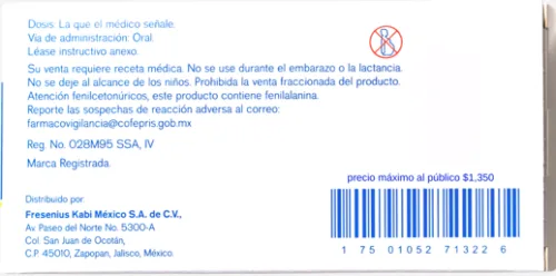 Ketosteril 630 Mg Con 100 Tabletas
