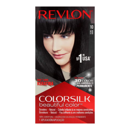 Colorsilk Beautiful Tinte Sin Amoniaco Tono Negro Petro 10 5 Piezas