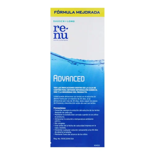 Comprar Renu Advanced Bausch & Lomb Solución Multiproposito Para Lentes De Contacto Con 355 Ml