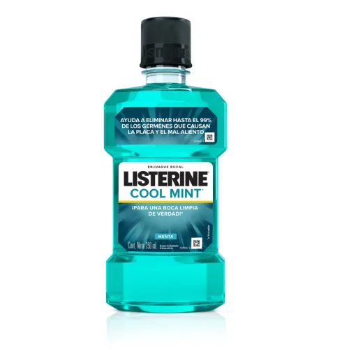 Listerine Cool Mint Enjuague Bucal Con 250 Ml