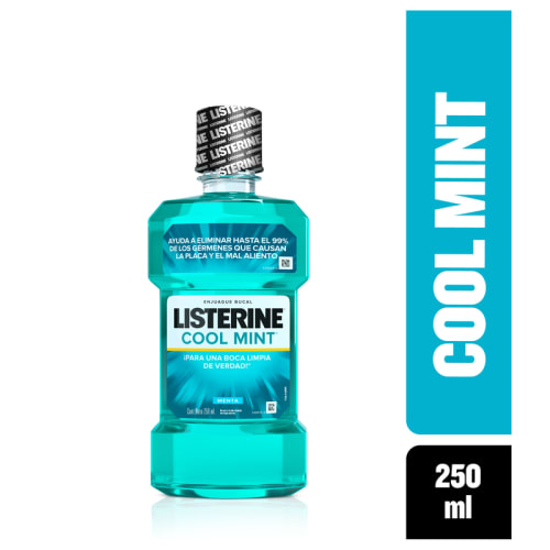 Listerine Cool Mint Enjuague Bucal Con 250 Ml
