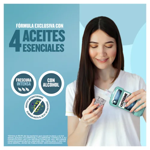 Listerine Cool Mint Enjuague Bucal Con 250 Ml