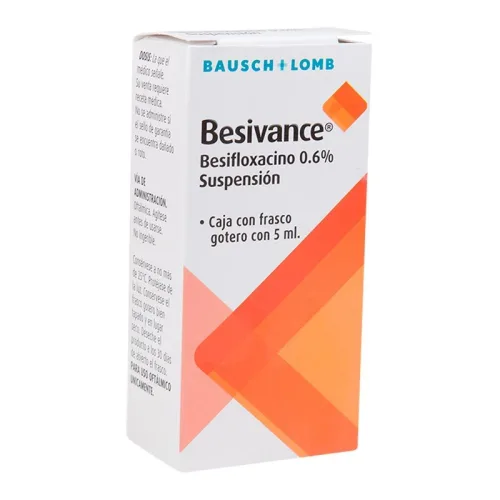 Comprar Besivance 0.6 % Con 5 Ml De Solución En Gotas