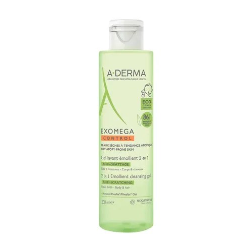 Comprar A-Derma Exomega Gel De Limpieza Para Cuerpo Y Cabello De Bebés Con 200 Ml