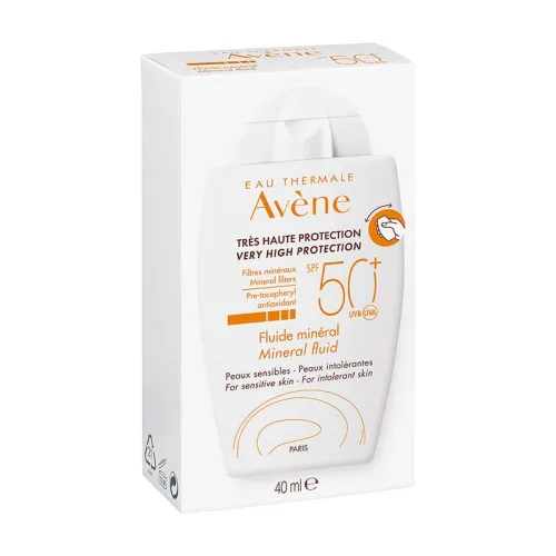 Comprar Avene Bloqueador Solar Fluido Mineral Fps50 Sin Color Con 40 Ml