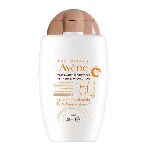 Avene Bloqueador Fluido Mineral Con Color Fps50 Con 40 Ml