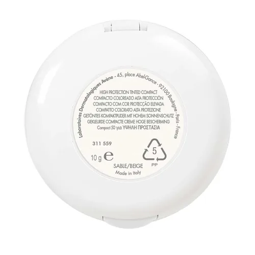 Avene Protector Solar En Crema Compacto Fps50 Tono Arena 10 G