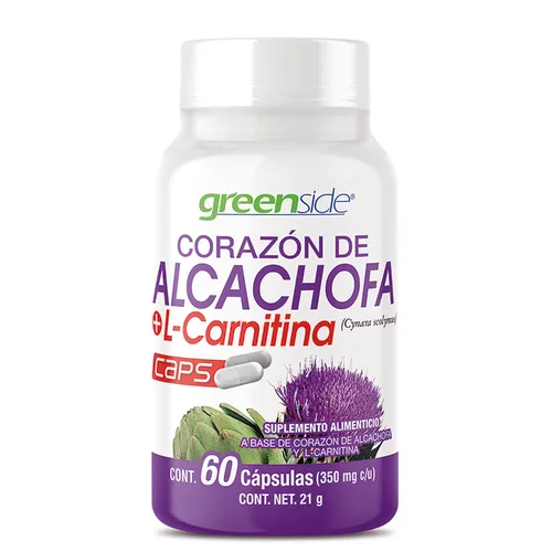 Comprar Green Side Suplemento Alimenticio A Base De Corazón De Alcachofa Y L-Carnitina 60 Cápsulas