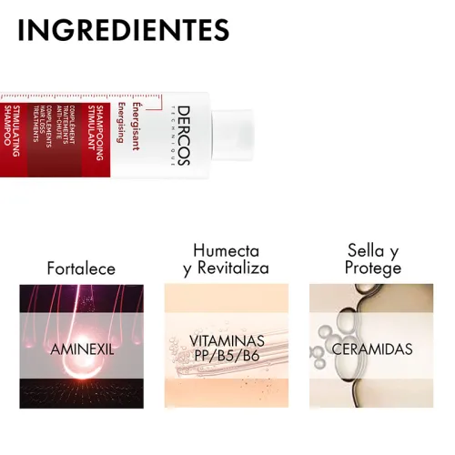 Vichy Dercos Estimulante Shampoo Anticaída 200 Ml Botella