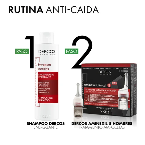 Vichy Dercos Estimulante Shampoo Anticaída 200 Ml Botella