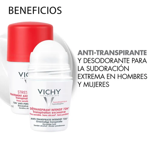 Comprar Vichy Stress Resist Desodorante Antitranspirante Piel Sensible Roll On 50 Ml