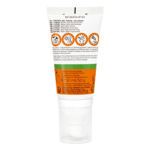 La Roche Posay Anthelios Protector Solar Toque Seco Fps50 Gel-Crema 50Ml