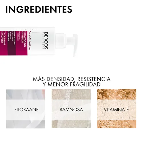 Comprar Vichy Dercos Densificador En Shampoo Con 250 Ml