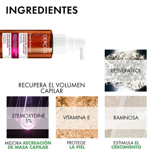 Comprar Vichy Dercos Densi-Solutions Tratamiento En Loción Densificadora Capilar 100 Ml Spray