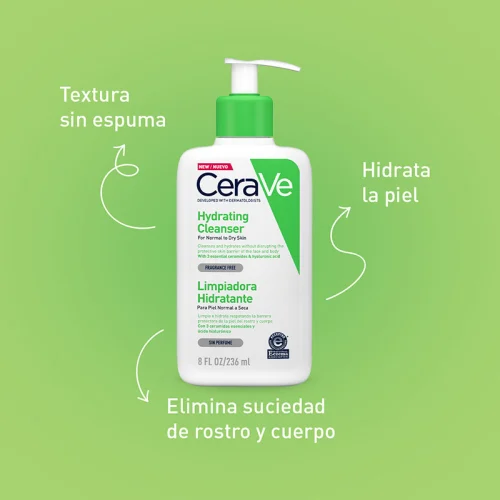 Comprar Cerave Crema Limpiadora Hidratante Piel Normal A Seca Sin Perfume Con 236 Ml