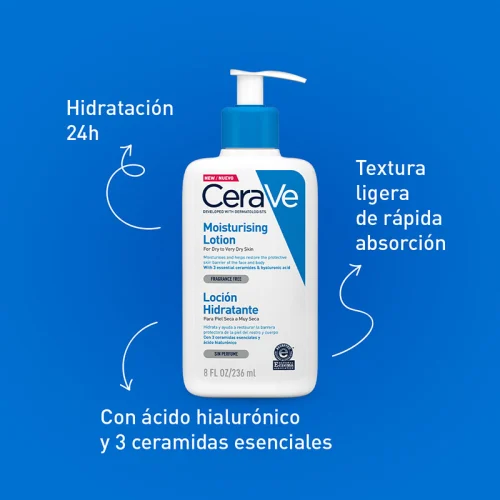 Comprar Cerave Loción Hidratante Piel Seca A Muy Seca 236Ml