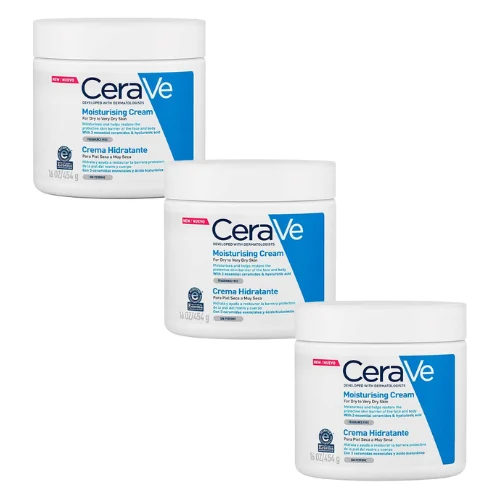 Comprar Cerave Crema Hidratante Piel Seca 454 G Pack 3