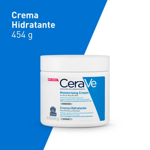 Comprar Cerave Crema Hidratante Piel Seca 454 Gr