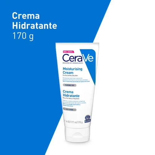 Cerave Crema Hidratante Sin Perfume 170 G