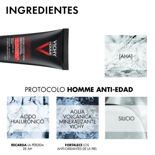 Comprar Vichy Homme Structure Force Hidratante Facial Con Ácido Hialurónico Con 50 Ml