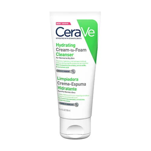 Comprar Cerave Crema-Espuma Limpiadora Hidratante Para Piel Normal A Seca Con 100 Ml