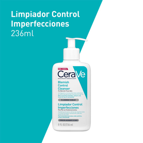 Cerave Limpiador Control Imperfecciones Con 236 Ml