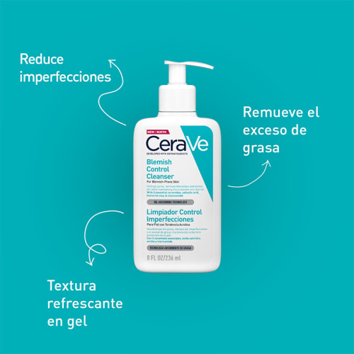 Cerave Limpiador Control Imperfecciones Con 236 Ml