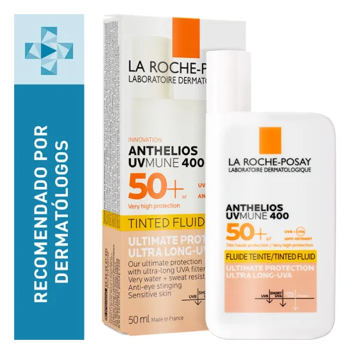 La Roche Posay Anthelios Uvmune 400 Sfp50 Fluido Invisible Con Color 50 Ml