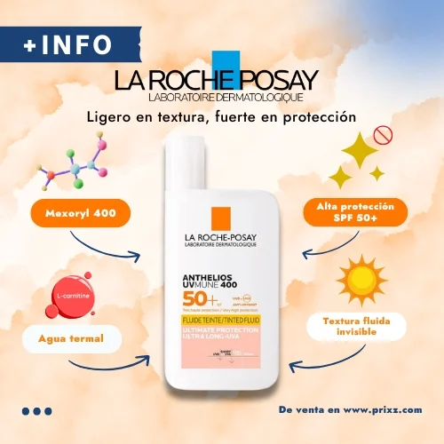 La Roche Posay Anthelios Uvmune 400 Sfp50 Fluido Invisible Con Color 50 Ml