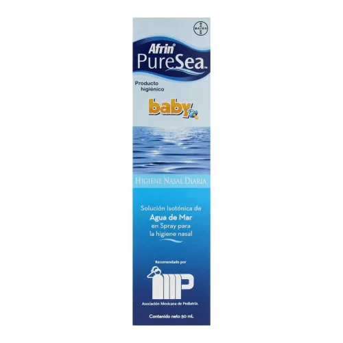 Afrin Pure Sea Baby Descongestión e Higiene Nasal Agua de Mar, 50 ml.