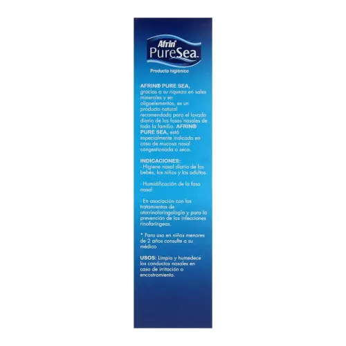 Afrin Agua de Mar Higiene Nasal Diaria, 100 ml.