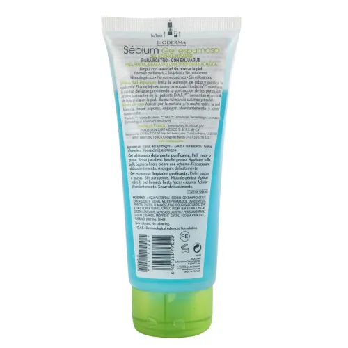Bioderma Sébium Moussant Gel Limpiador Piel Grasa 100 Ml