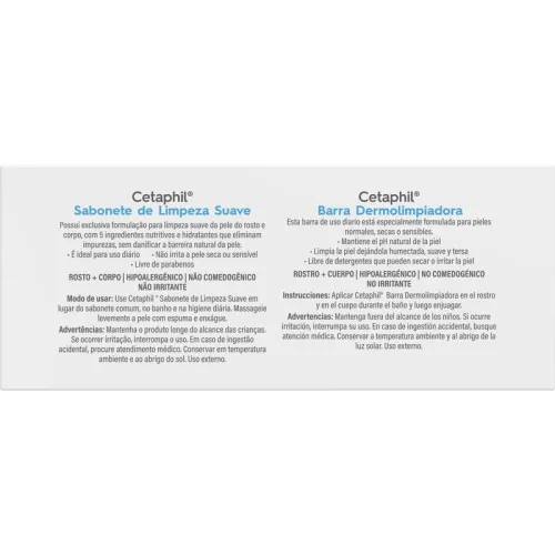 Cetaphil Barra Dermolimpiadora De Limpieza Suave 127 G