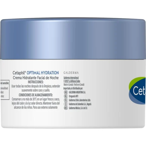 Comprar Cetaphil Optimal Hydration Crema Hidratante Facial Noche 48G