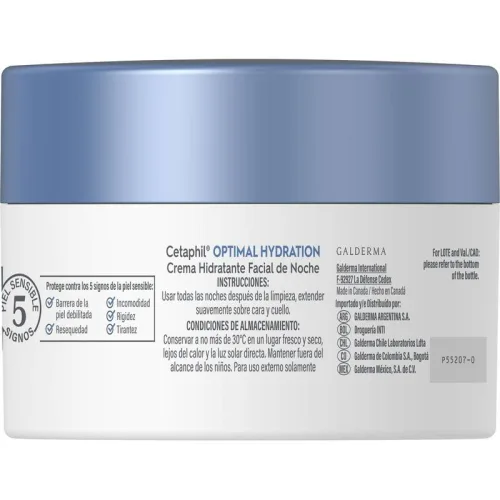 Cetaphil Optimal Hydration Crema Hidratante Facial Noche 48 G