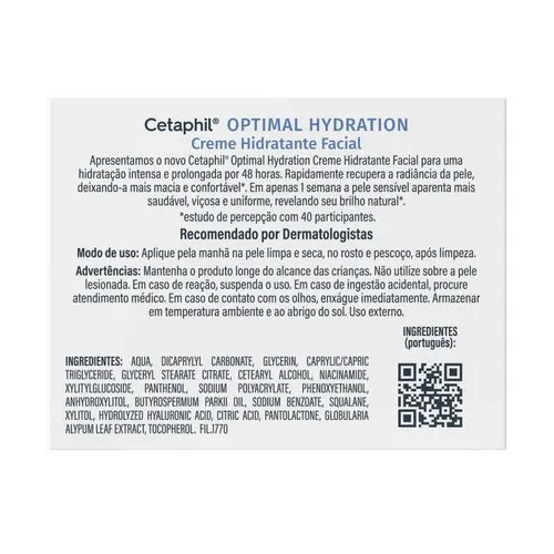 Cetaphil Optimal Hydration Crema Hidratante Facial Día 50 G