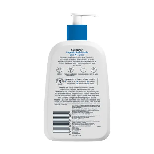 Cetaphil Limpiador Facial Diario Para Piel Grasa 237 Ml