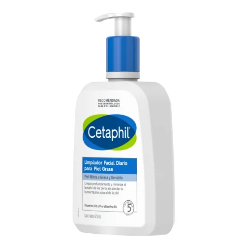 Cetaphil Limpiador Facial Diario Para Piel Grasa Con 473 Ml