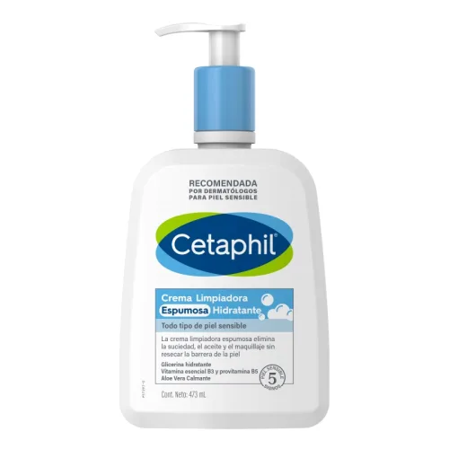 Cetaphil Crema Limpiadora Espumosa Hidratante Con 473 Ml