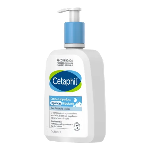 Cetaphil Crema Limpiadora Espumosa Hidratante Con 473 Ml
