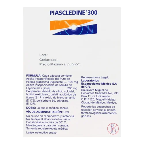 Comprar Piascledine 300, 100/200 Mg Con 60 Cápsulas