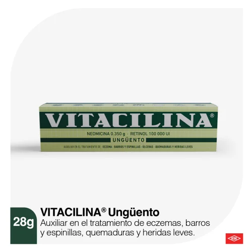 Vitacilina 0.350 G/100 000Ui Ungüento Con 28 Gr