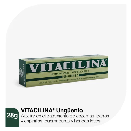 Vitacilina 0.350 G/100 000Ui Ungüento Con 28 Gr