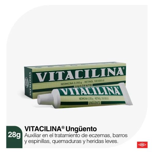 Vitacilina 0.350 G/100 000Ui Ungüento Con 28 Gr