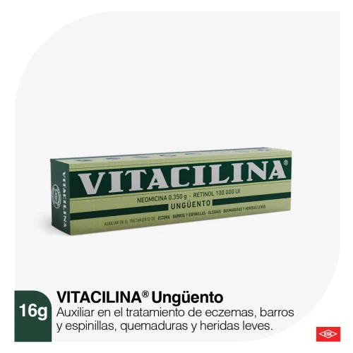 Vitacilina 0.350 G/100 000Ui Ungüento Con 16 Gr
