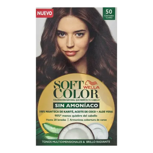 Tinte soft color castaño claro 6 pzas.