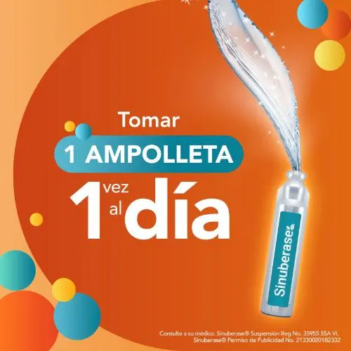 Sinuberase Probióticos en Suspensión 20 Ampolletas