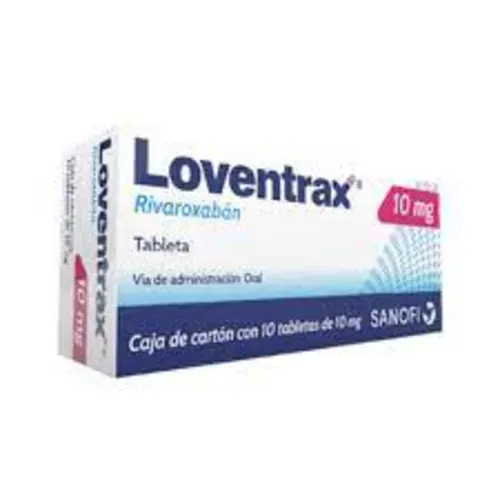 Loventrax Rivaroxaban 10 Mg Con 10 Tabletas