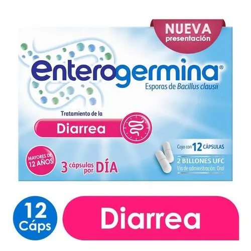 Enterogermina Tratamiento de la Diarrea 12cápsulas